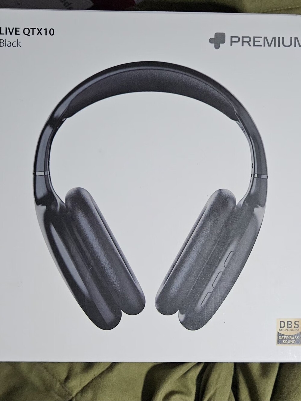 NIB Premium LIVE QTX10 Wireless Over-Ear Bluetooth Headphones - Black